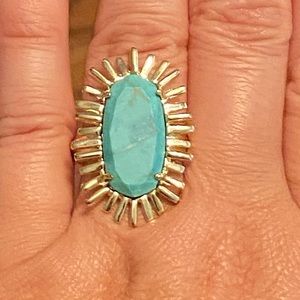 Kendra Scott Cocktail ring/turquoise